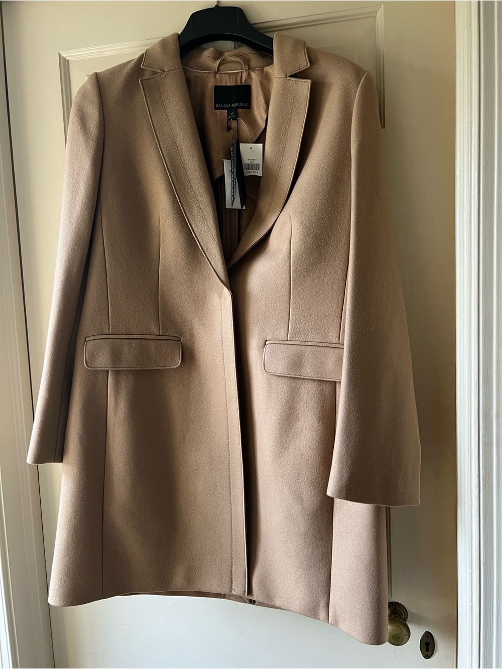 Banana Republic Women's Luxury Italian Wool Blend Camel Coat